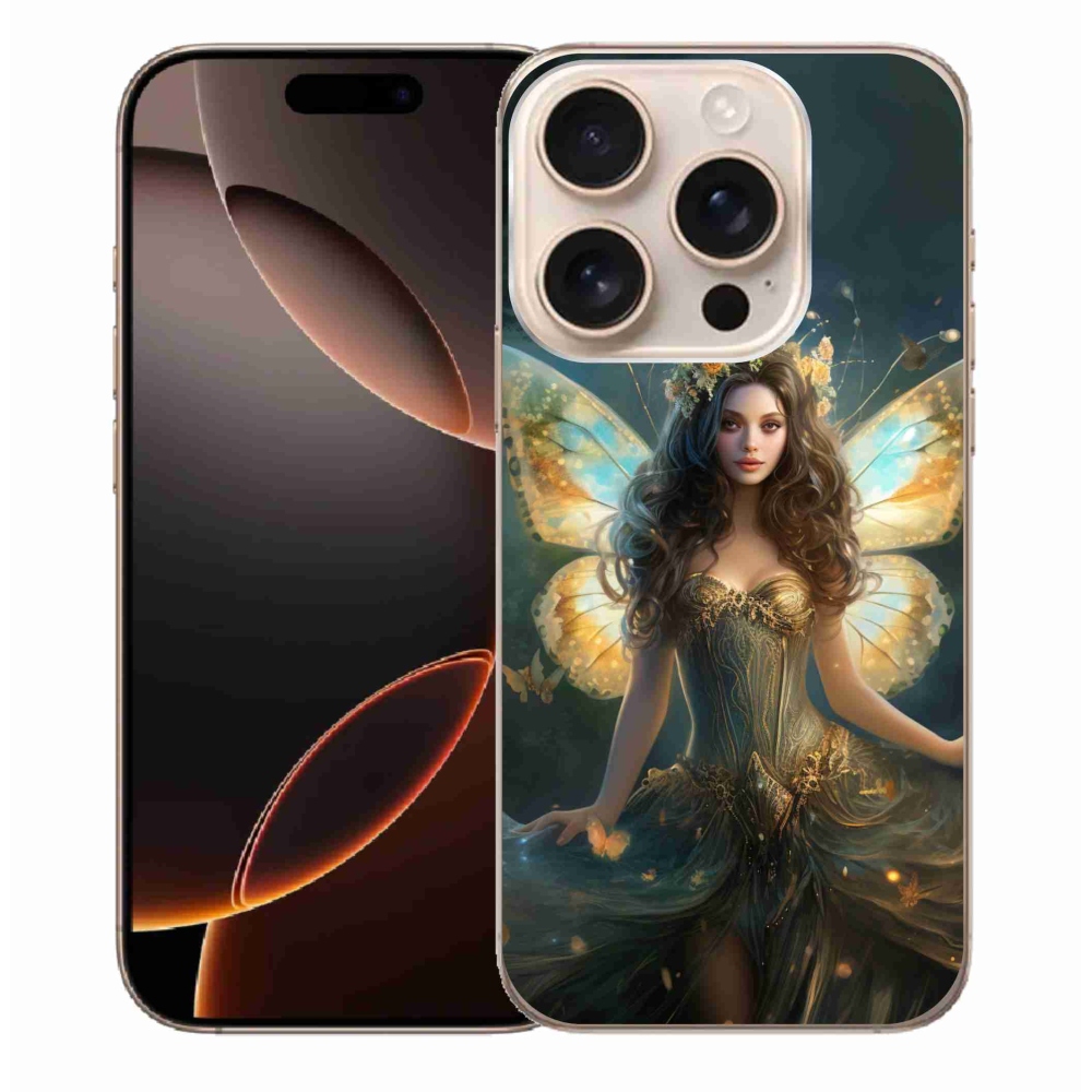 Gél borítás mmCase iPhone 16 Pro Max készülékhez - pillangó nő