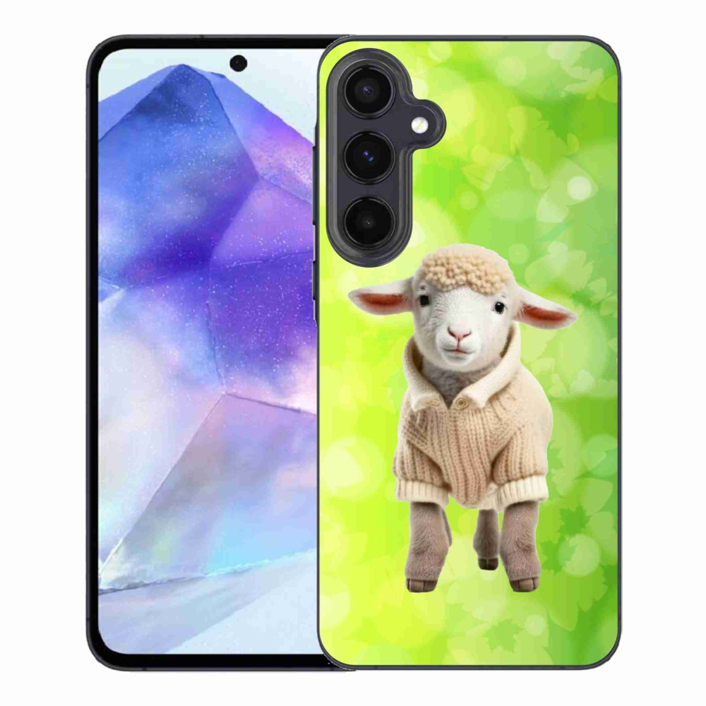 Zselés borítás mmCase Samsung Galaxy A55 5G - bárány pulóverben