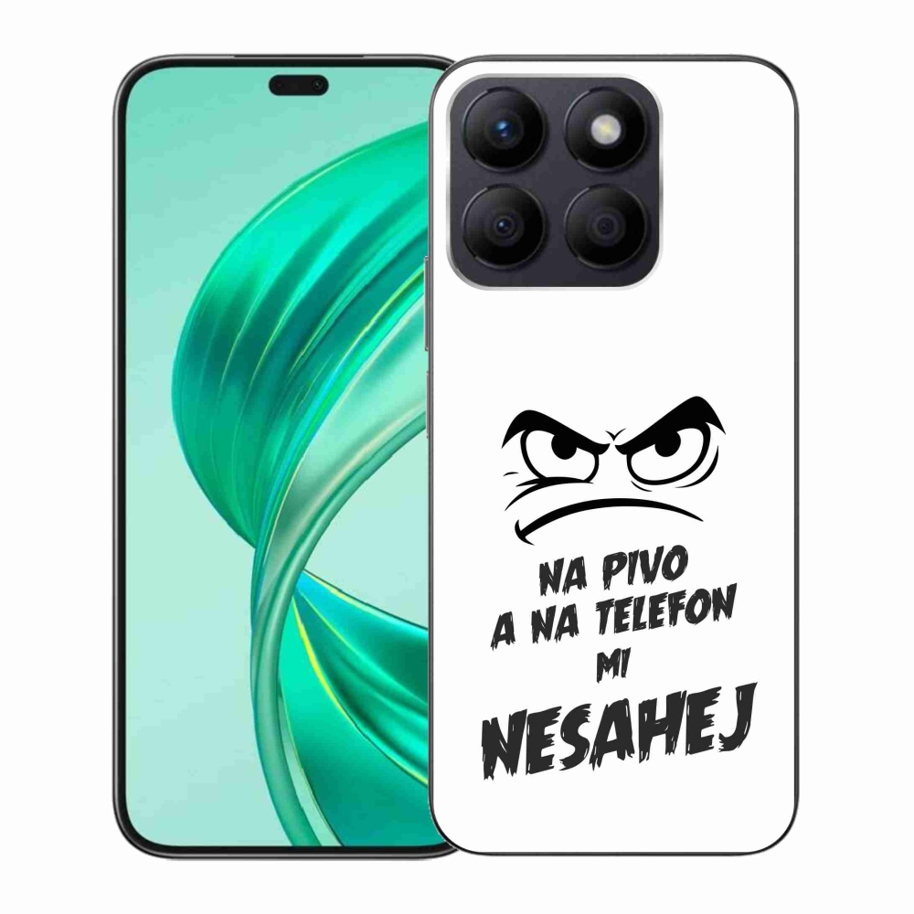 Gél borítás mmCase a Honor X8b-hez - sör motívum 2 fehér háttérrel