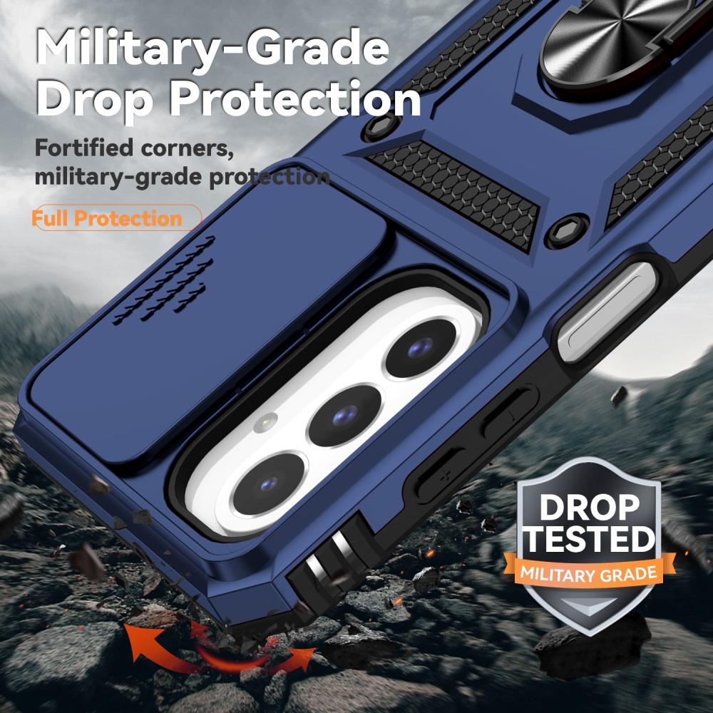 Gyűrűálló borítás Samsung Galaxy A26 5G készülékhez - kék