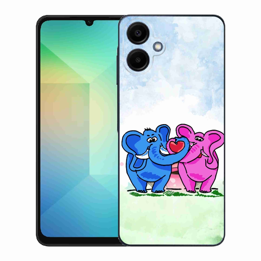 Gél borítás mmCase Samsung Galaxy A06 4G - szerelmes elefántok