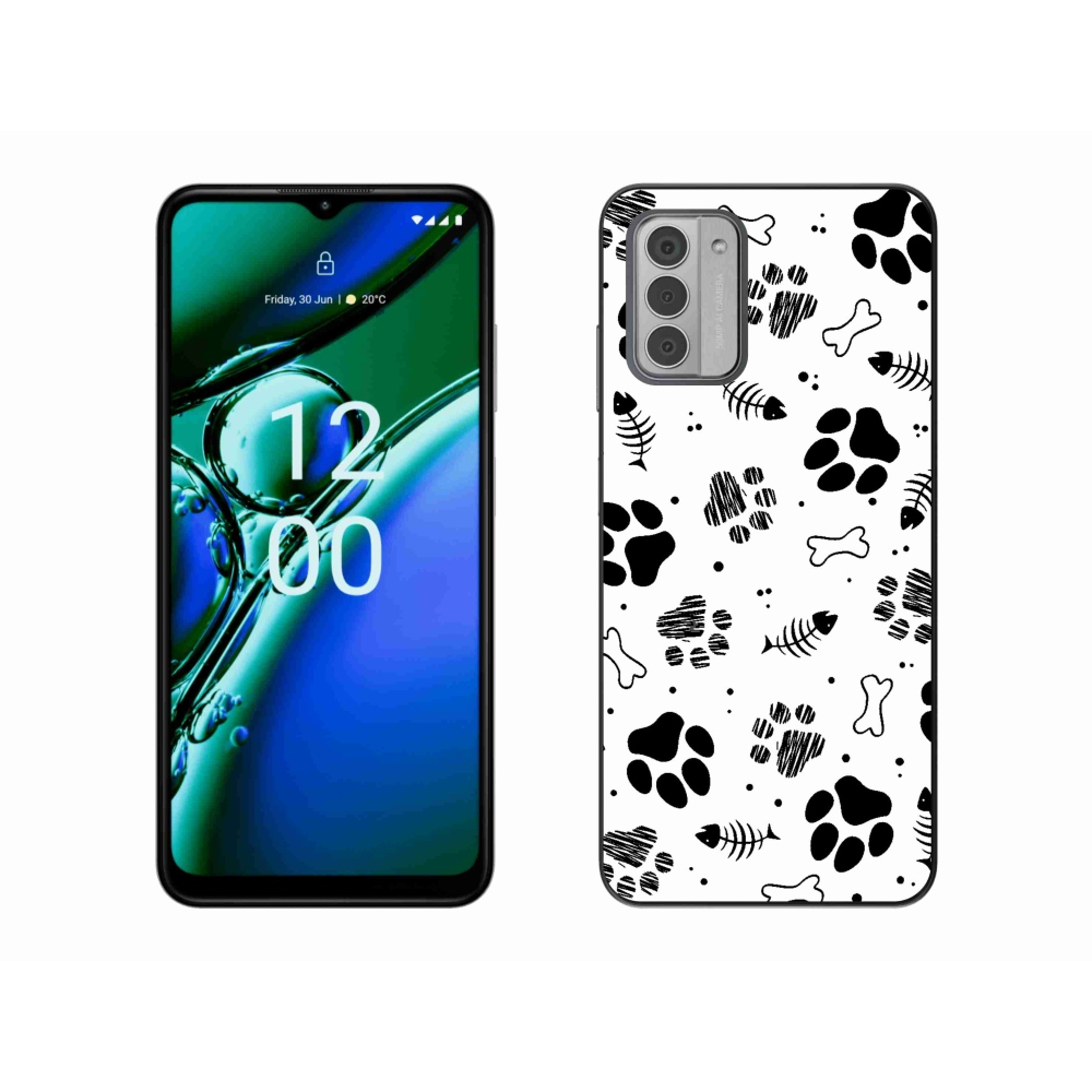 Zselés borítás mmCase a Nokia G42 készülékhez - kutyamancsok 1