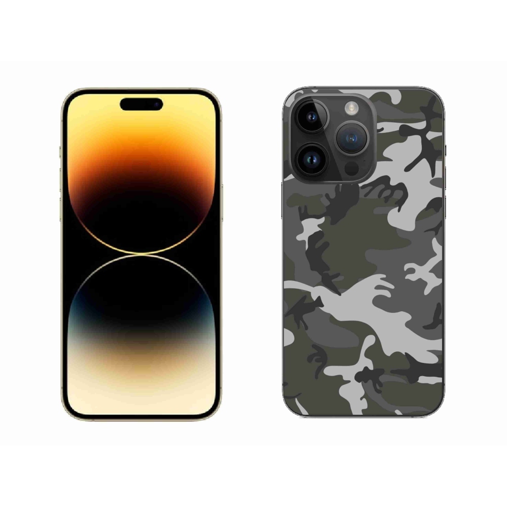 Zselés borítás mmCase iPhone 14 Pro Max készülékhez - terepszínű minta