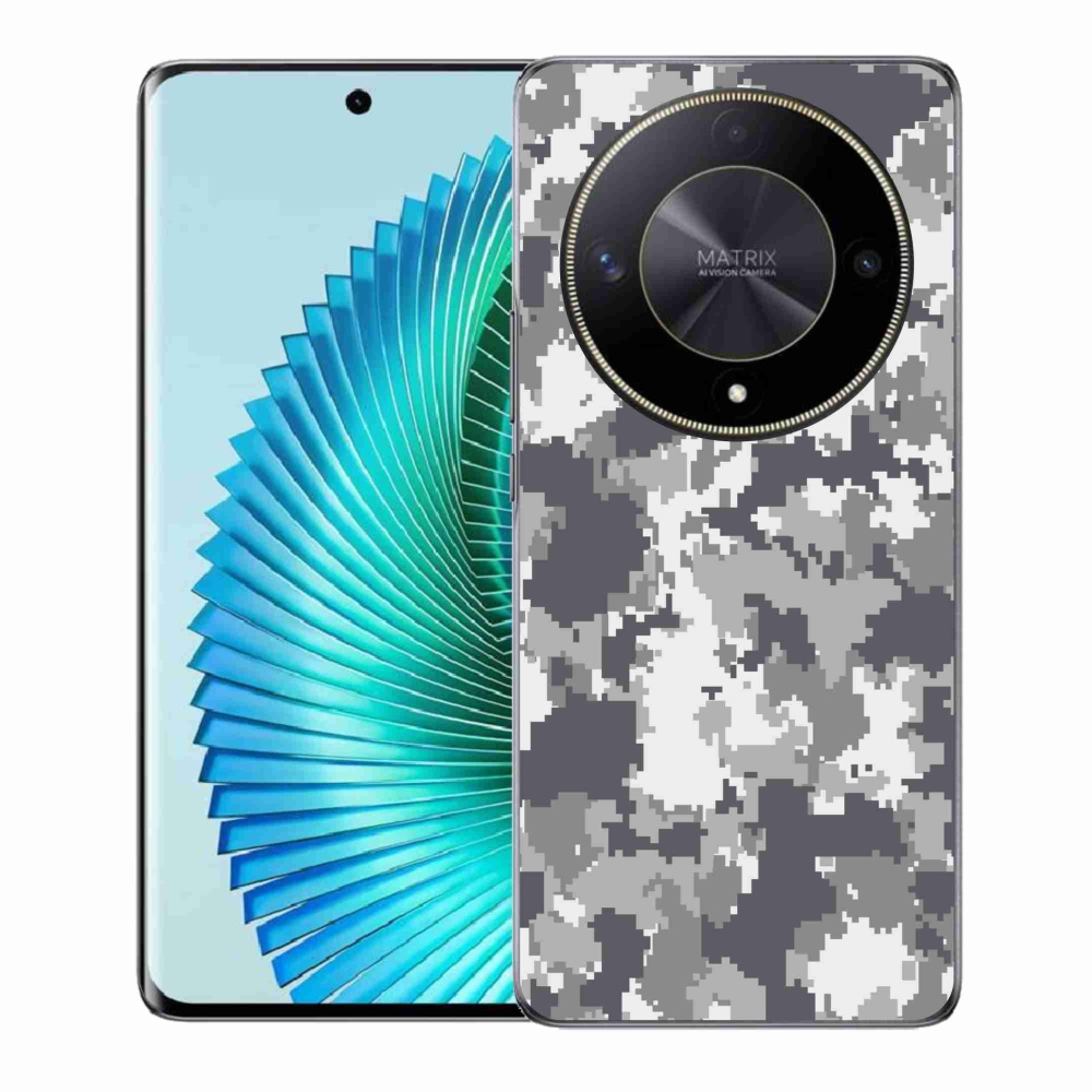 Zselés borítás mmCase a Honor Magic 6 Lite 5G számára - álcázó minta 2