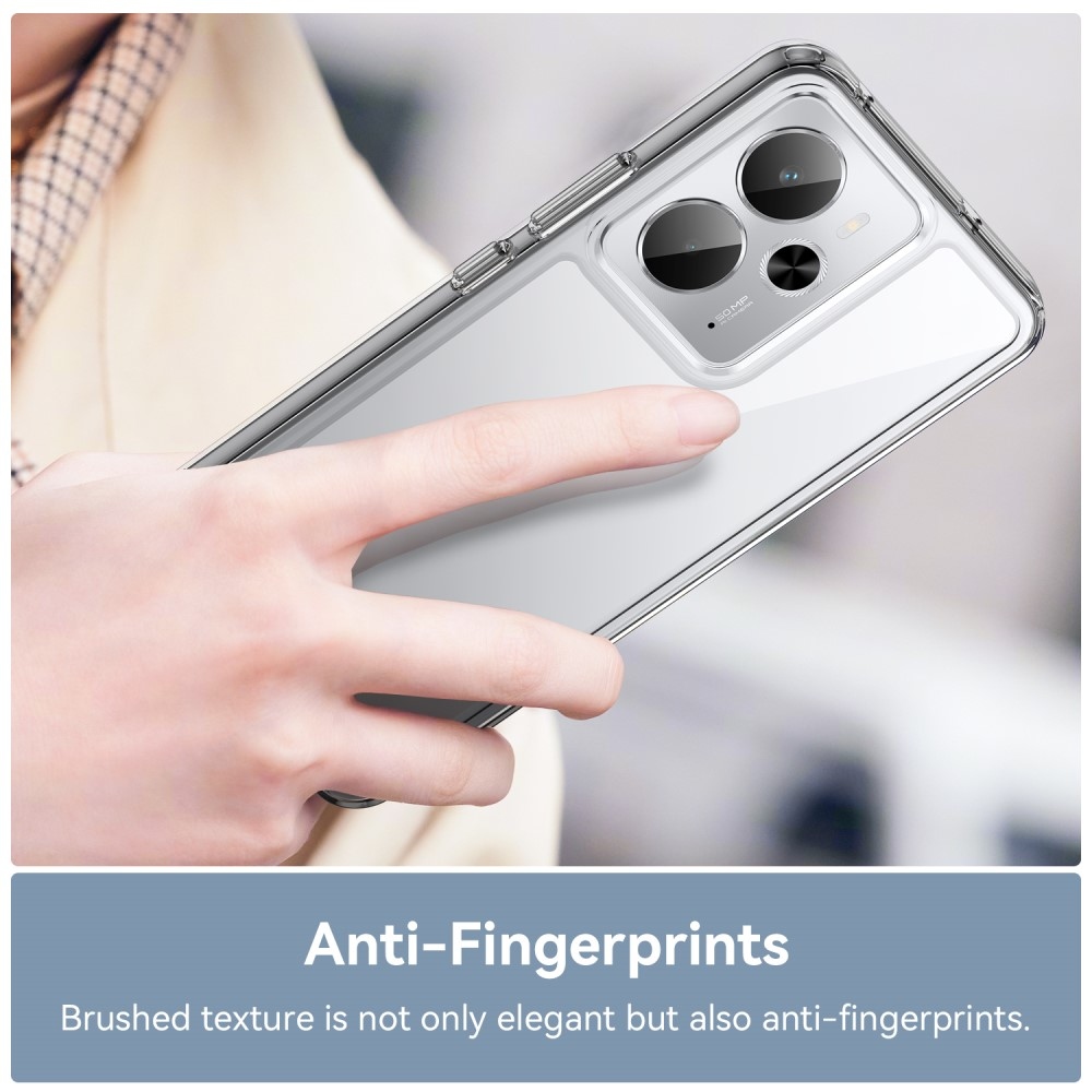 Gél tok fix hátlappal a Realme 14 5G/14T 5G készülékhez - átlátszó