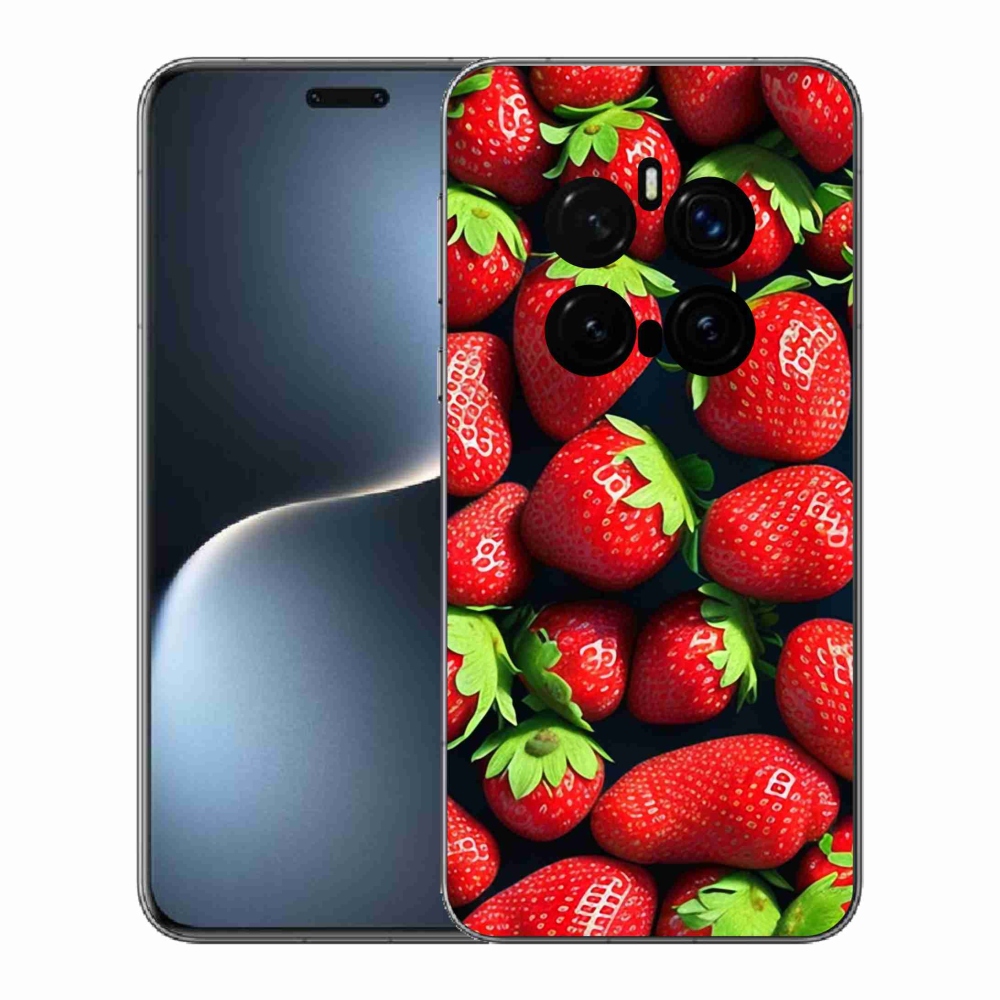 Zselés borítás mmCase a Honor Magic 7 Pro 5G készülékhez - eper