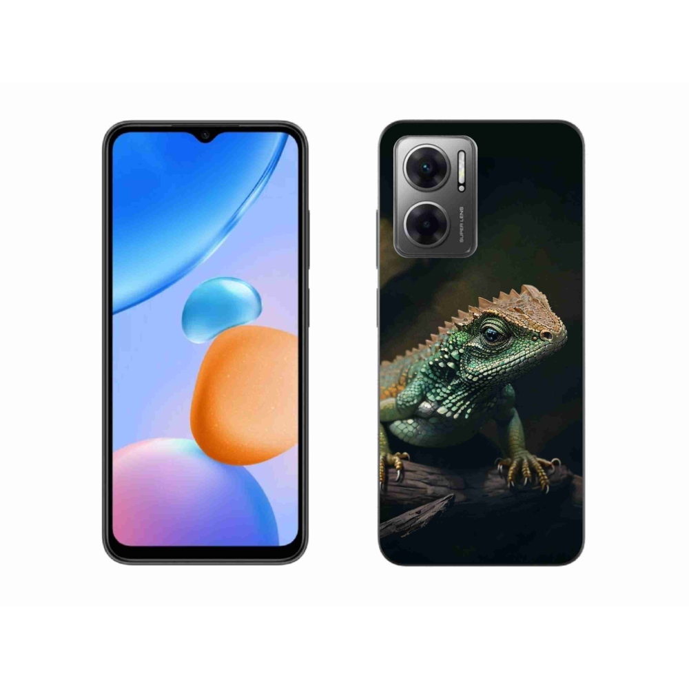 Gél borítás mmCase a Xiaomi Redmi 10 5G készülékhez - gyík