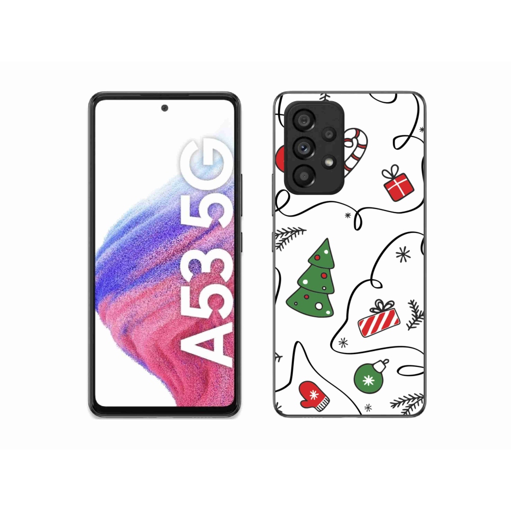 Gél borító mmCase Samsung Galaxy A53 5G - karácsonyi motívumokkal