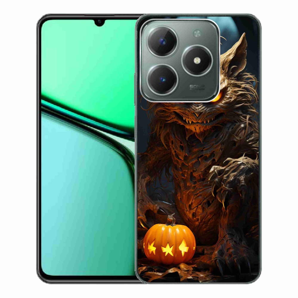 Gél borítás mmCase a Realme C61 készülékhez - Halloween szörnyeteg