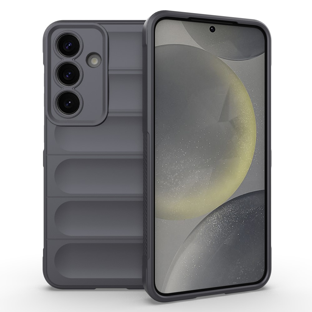 Rugg tartós zselés tok Samsung Galaxy S25 készülékhez - sötétszürke