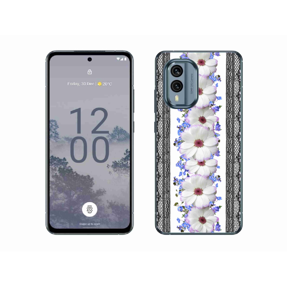 Zselés borítás mmCase a Nokia X30 5G készülékhez - virágok 8