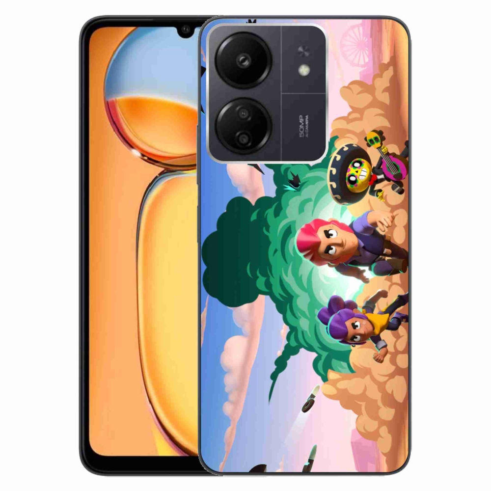 Gél borítás mmCase a Xiaomi Poco C65/Redmi 13C-hez - verekedős csillagok