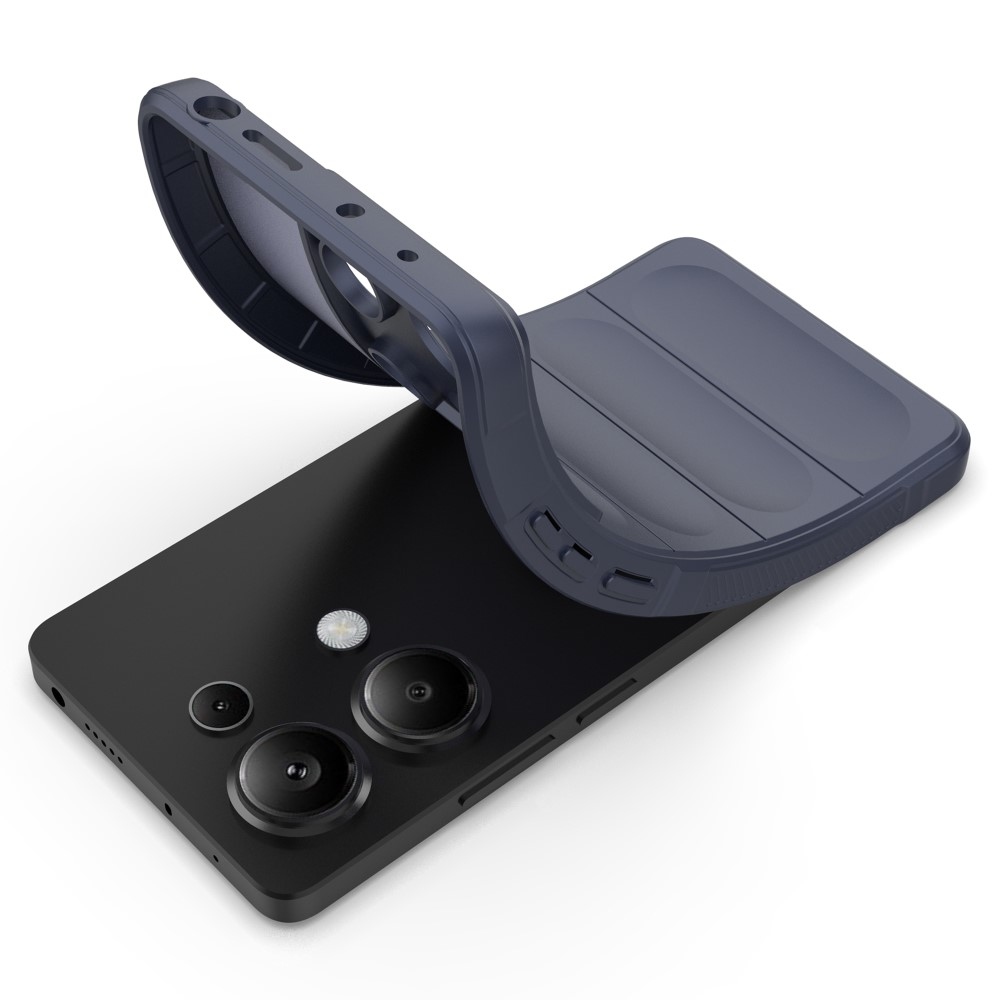 Rugg tartós zselés tok Xiaomi Redmi Note 13 Pro 4G/Poco M6 Pro - sötétkék