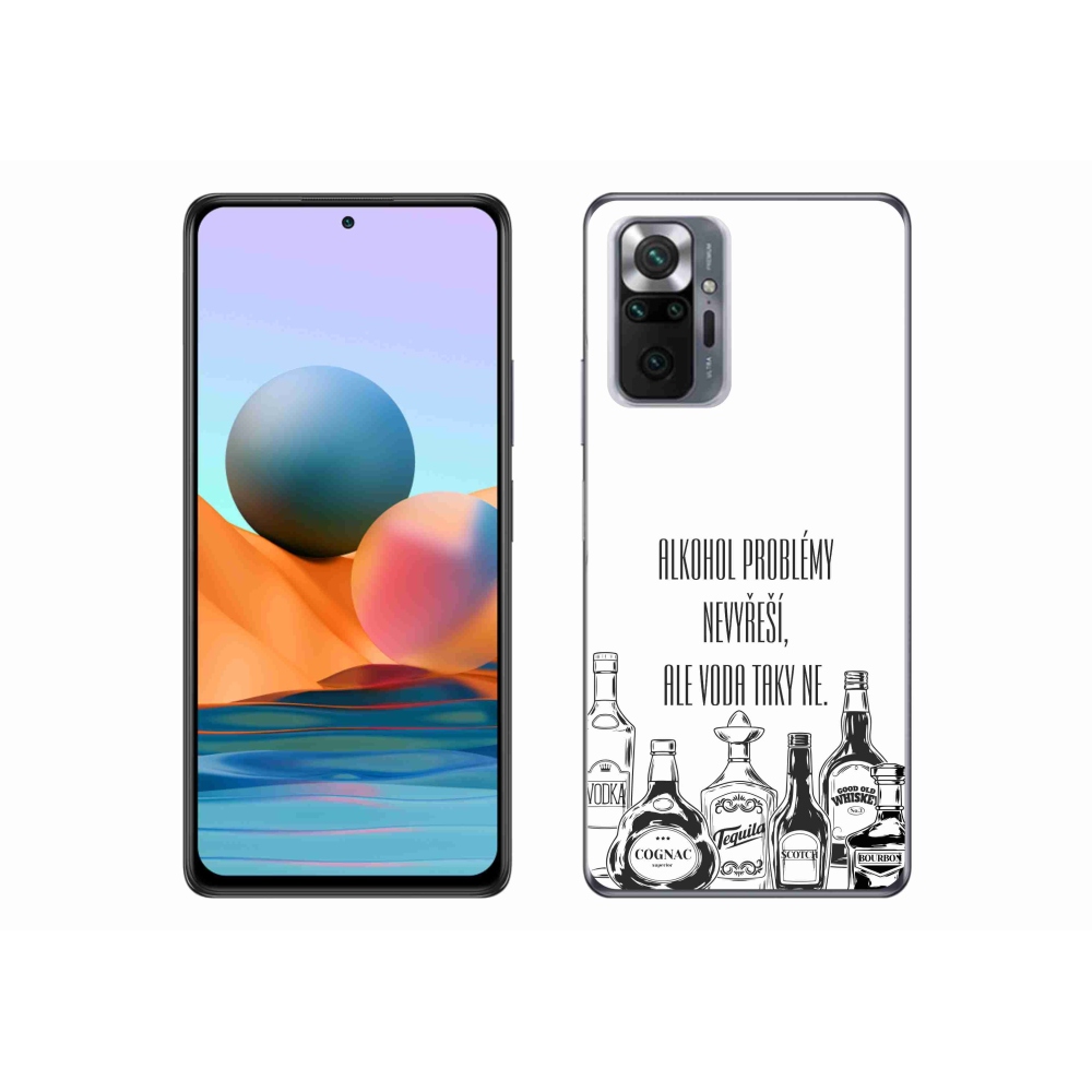 Gél borító mmCase a Xiaomi Redmi Note 10 Pro-hoz - vicces szöveg fehér háttérrel