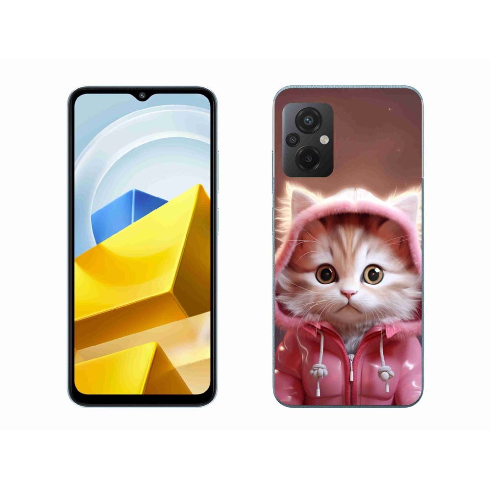 Gél borítás mmCase a Xiaomi Poco M5 4G-hez - aranyos cica 3