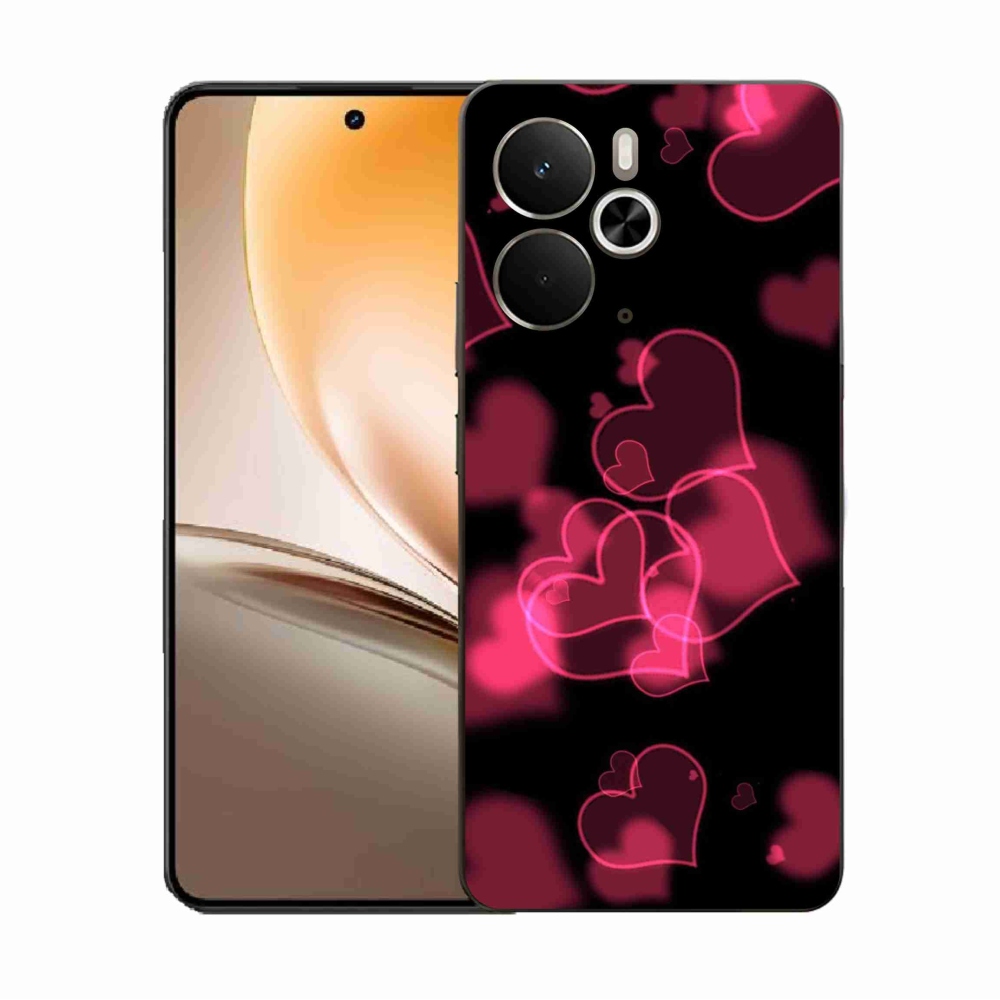 Gél borítás mmCase a Realme 14 5G/14T 5G készülékhez - piros szívek