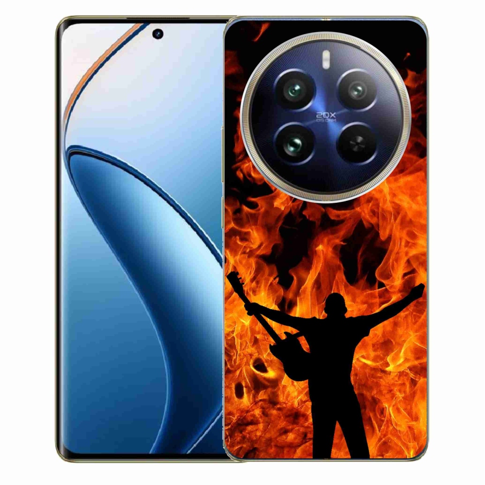 Gél borítás mmCase a Realme 12 Pro 5G/12 Pro+ 5G - zenész és tűz