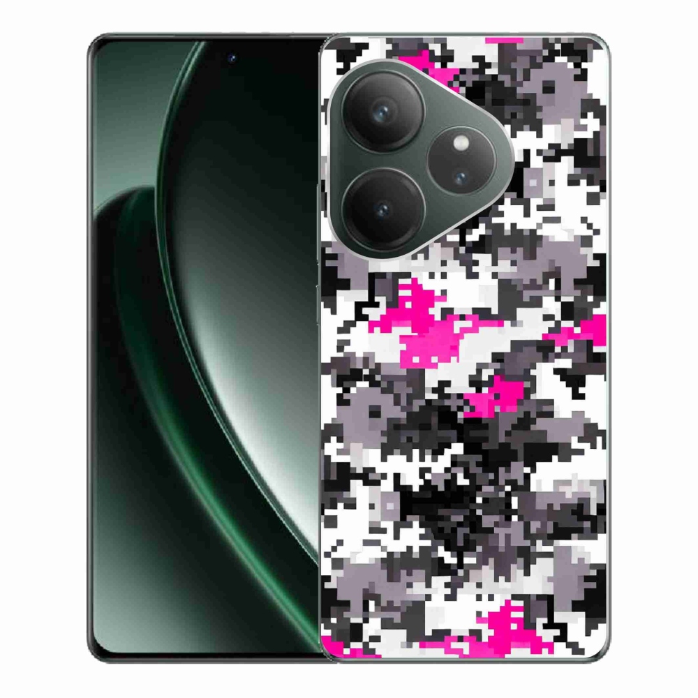 Gél borítás mmCase a Realme GT 6 5G/GT 6T 5G számára - álcázó minta 4