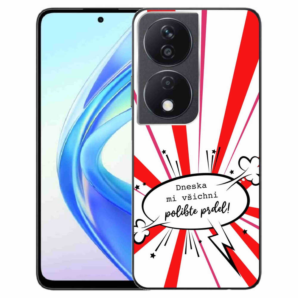 Gél borító mmCase a Honor X7b/Honor 90 Smart készülékhez - vicces szöveg 15 fehér háttérrel