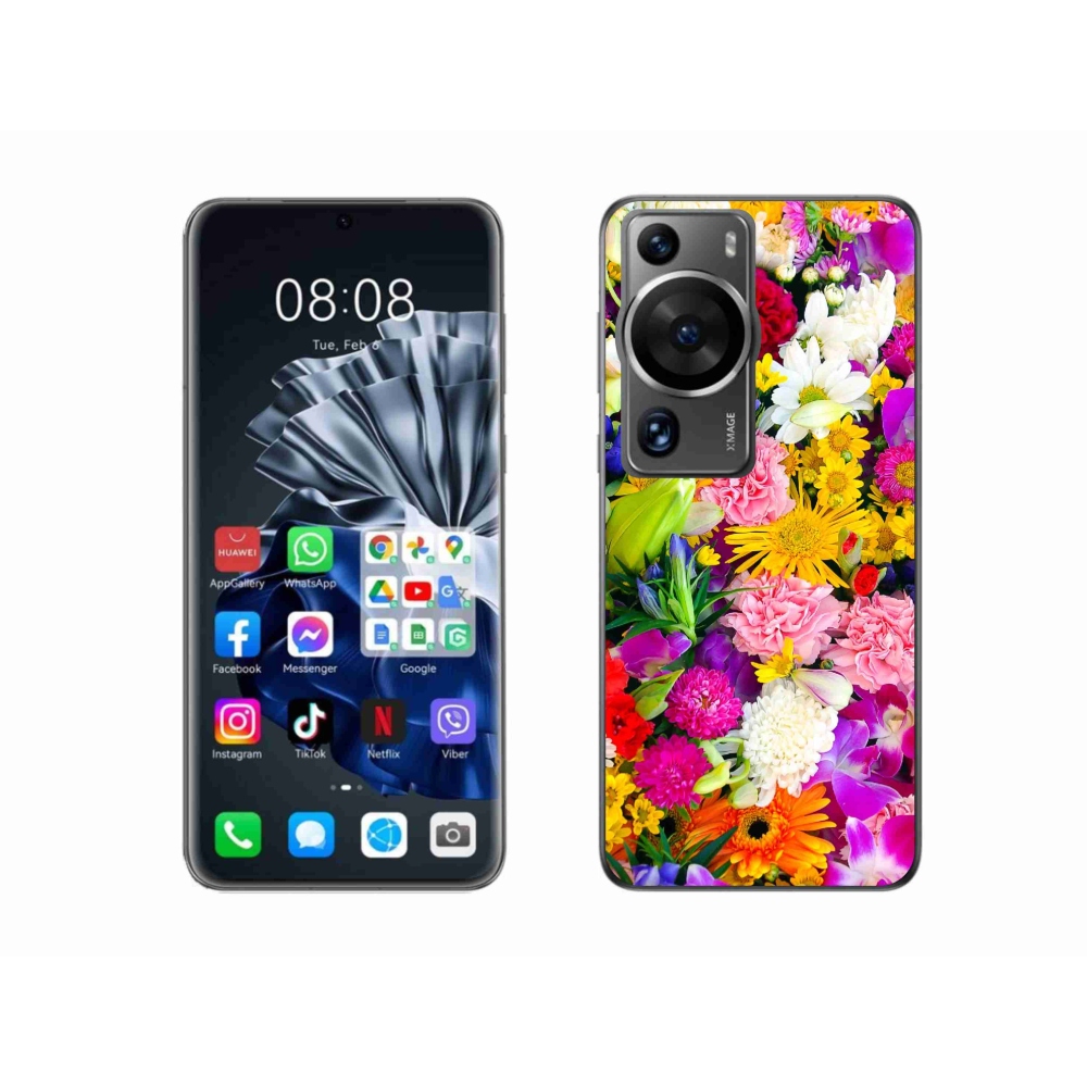 Gél borítás mmCase a Huawei P60 Pro készülékhez - virág 12