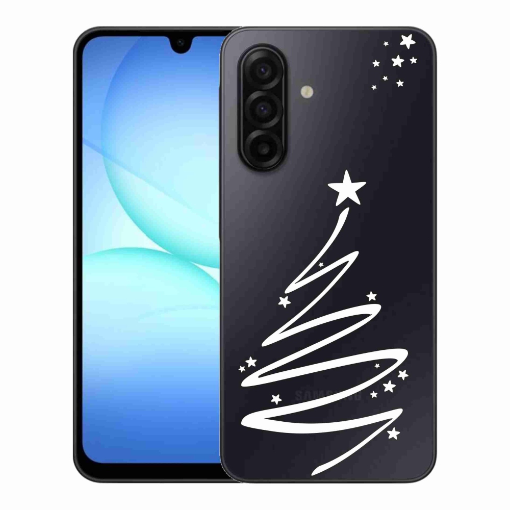 Gél borítás mmCase Samsung Galaxy A17 4G/5G - fehér fa átlátszó háttéren