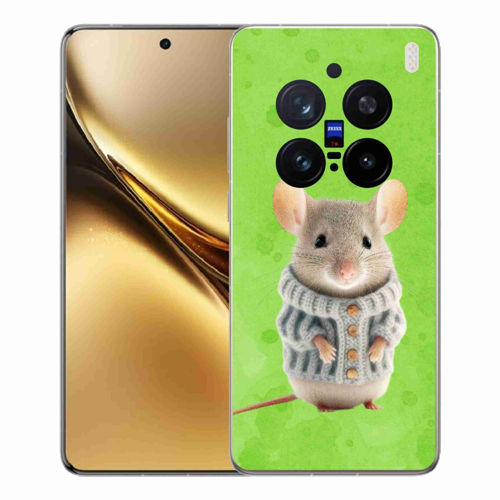 Zselés borítás mmCase a Vivo X200 Pro 5G-hez - egér pulóverben