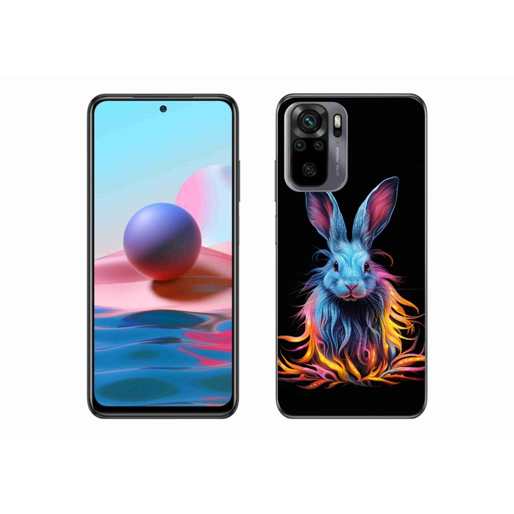 Gél borítás mmCase a Xiaomi Poco M5s készülékhez - absztrakt nyúl