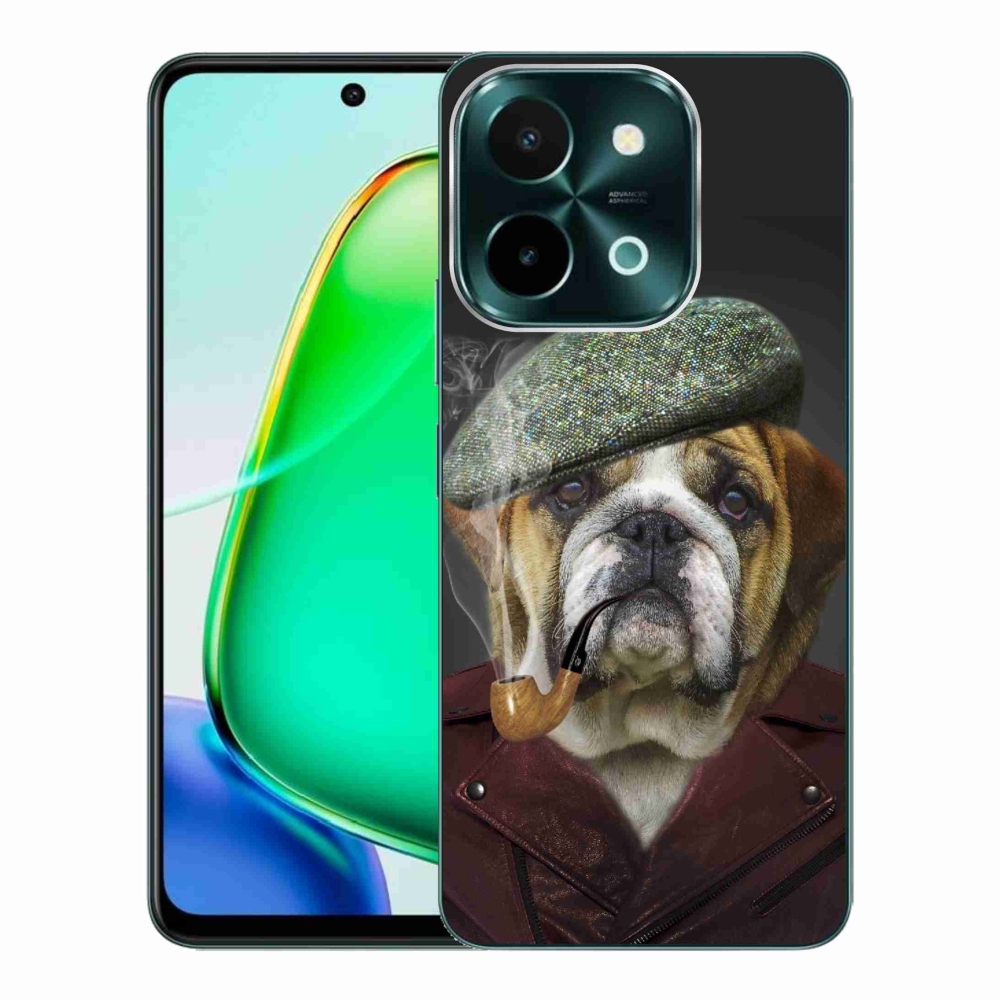 Zselés borítás mmCase a Vivo Y28-hoz - kutya csővel