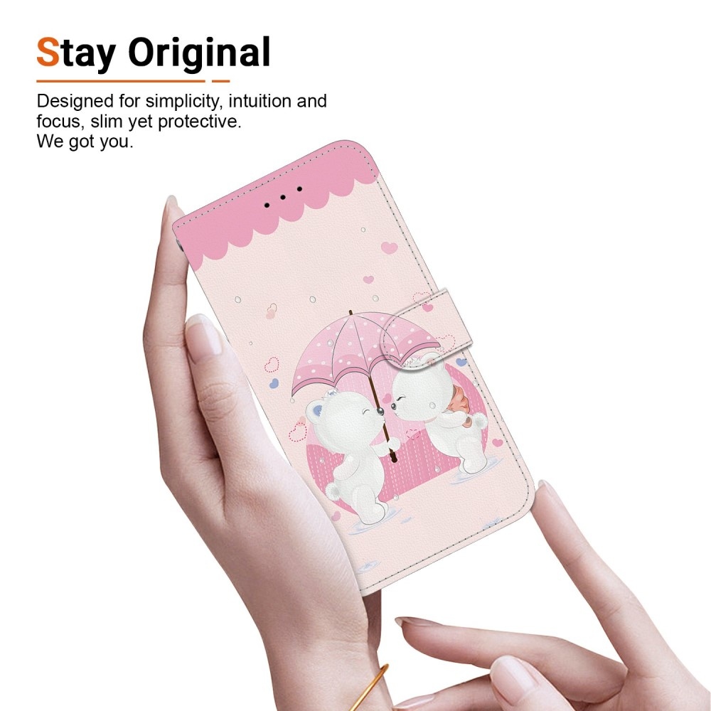 Sokoldalú könyv tok Samsung Galaxy A06 4G - mackókhoz