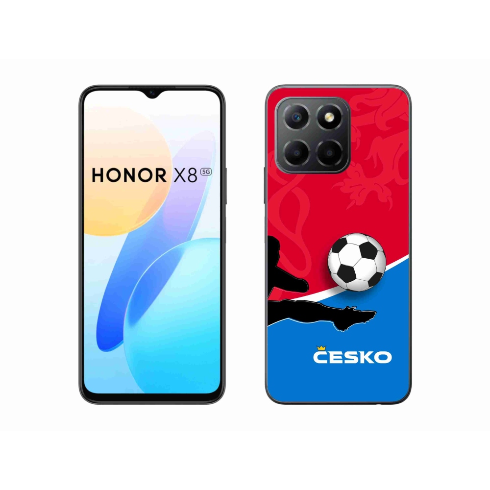 Zselés borítás mmCase a Honor X8 5G/Honor 70 Lite 5G - futball Csehország 2