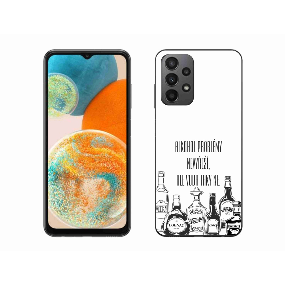 Gél borító mmCase Samsung Galaxy A23 4G/5G - vicces szöveg fehér háttérrel