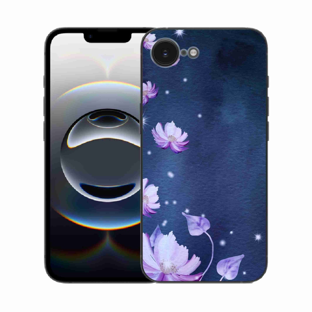 Gél borítás mmCase iPhone 16e készülékhez - hulló virágok