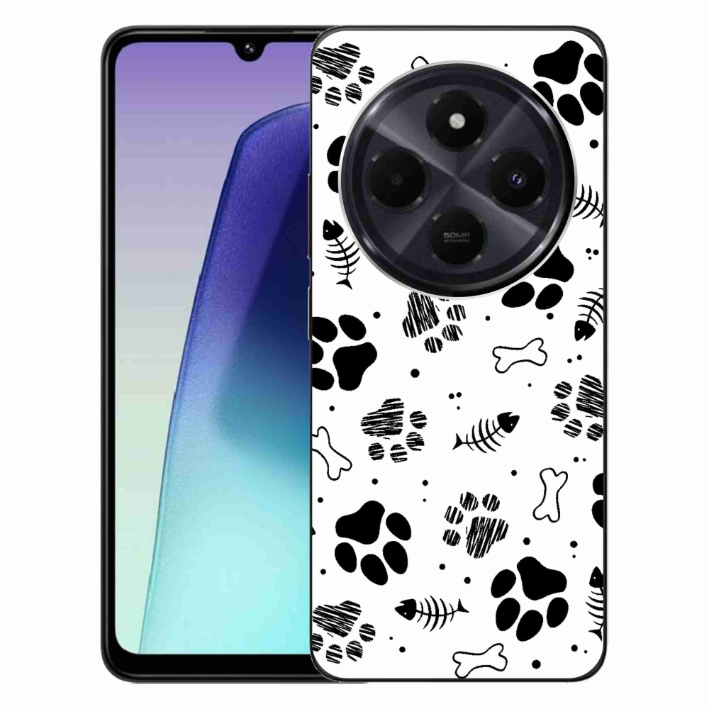 Gél borítás mmCase a Xiaomi Redmi 14C/Poco C75-hez - kutyamancsok 1