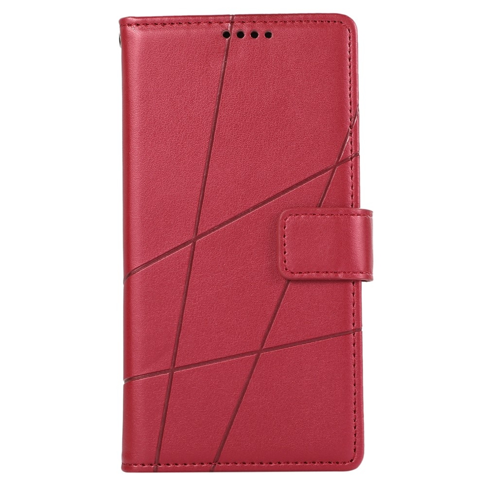 Line könyvtáska a Realme 12 5G/12x 5G készülékhez - piros színű