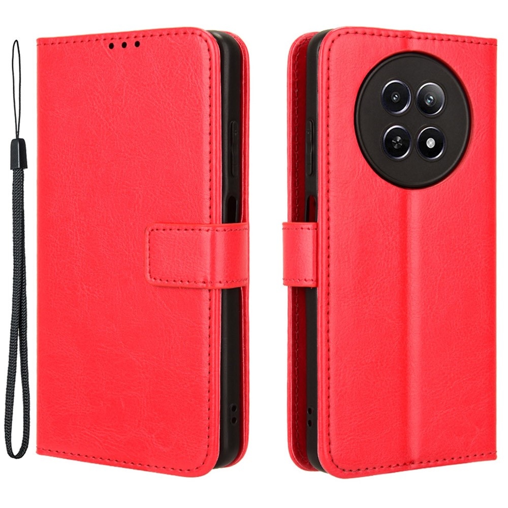 Őrült könyvtáska a Realme 12 5G/12x 5G készülékhez - piros színű