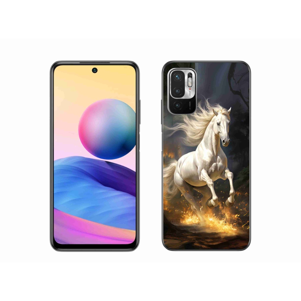 Gél borítás mmCase a Xiaomi Poco M3 Pro/5G számára - fehér ló 2