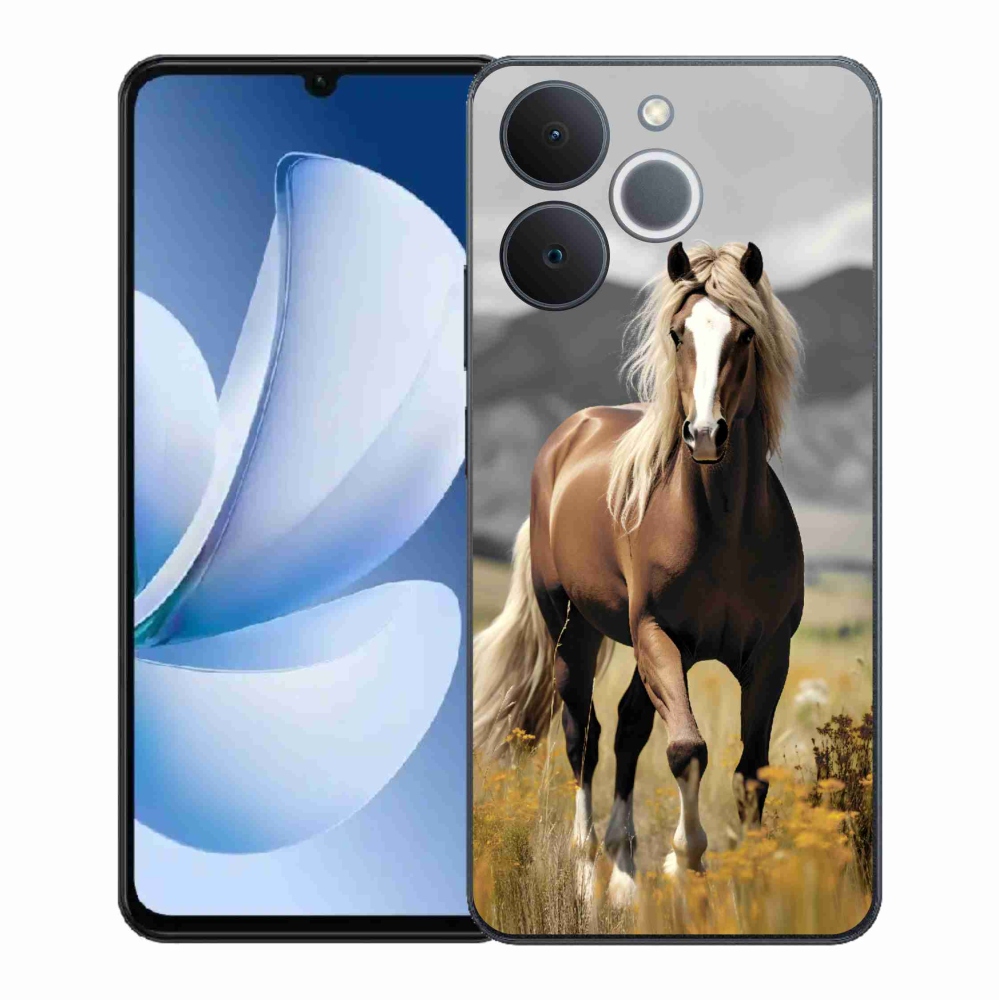 Zselés tok mmCase a Realme Note 70T-hez - barna ló 1