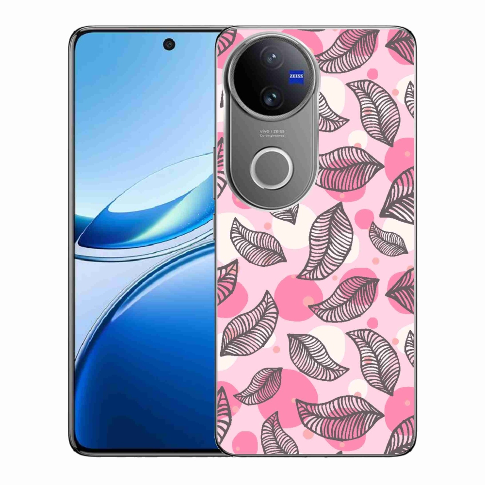 Gél borítás mmCase a Vivo V50 5G készülékhez - rajzfilm hulló levelek