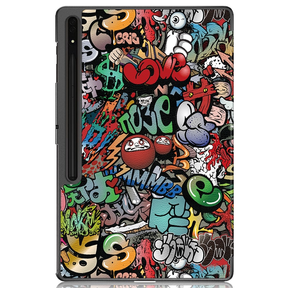 Nyomtatás intelligens záró tok Samsung Galaxy Tab S9 Ultra/Tab S10 Ultra - graffiti
