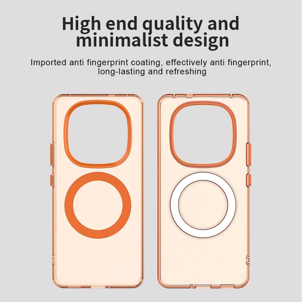 Candy zselés tok MagSafe-val Xiaomi Redmi Note 14 Pro+ 5G - narancssárga