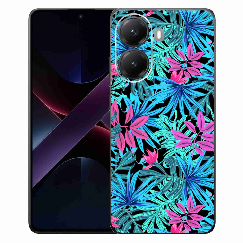 Gél borítás mmCase a Xiaomi Poco X7 Pro 5G számára - virágok 3