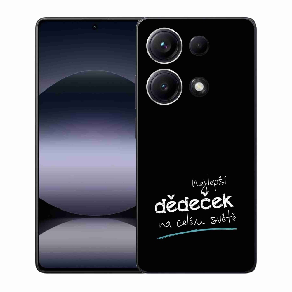 Gél borító mmCase a Xiaomi Redmi Note 14S - a legjobb nagypapa 3 fekete háttérrel