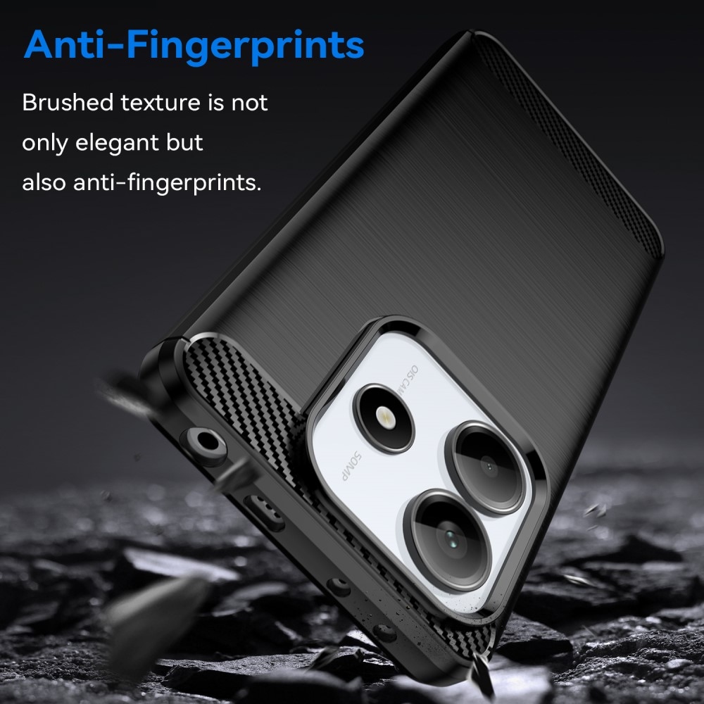 Szénálló zselés tok Xiaomi Redmi Note 14 5G - fekete