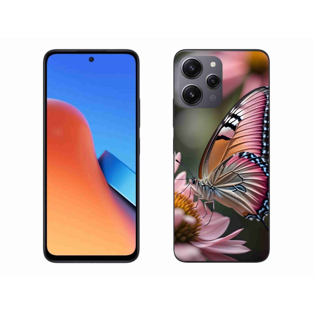 Gél borítás mmCase a Xiaomi Redmi 12-hez - színes pillangó