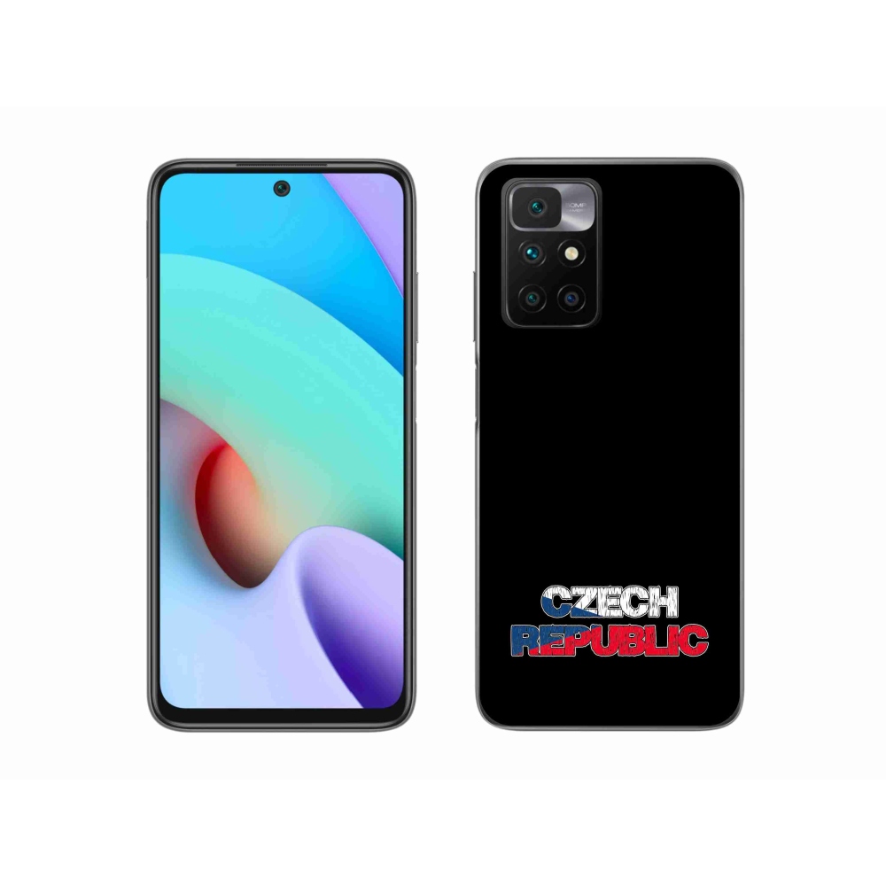 Gél borítás mmCase a Xiaomi Redmi 10/Redmi 10 (2022) - Csehország fekete háttérrel