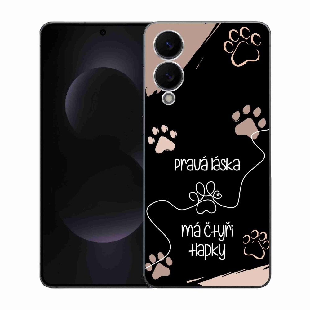 Gél borítás mmCase Samsung Galaxy S25 Edge készülékhez - kutya motívum 1 fekete háttér