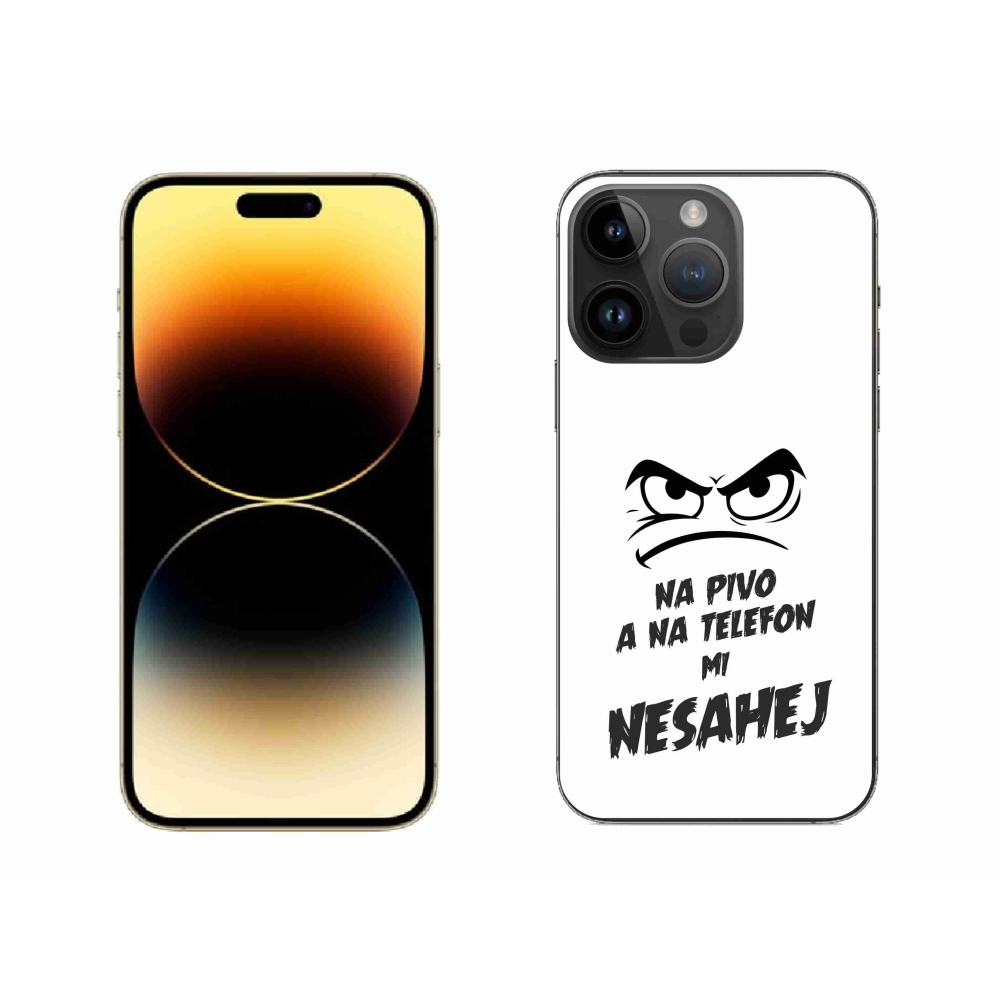 Gél borítás mmCase iPhone 14 Pro Max 6.7 - sör motívum 2 fehér háttérrel