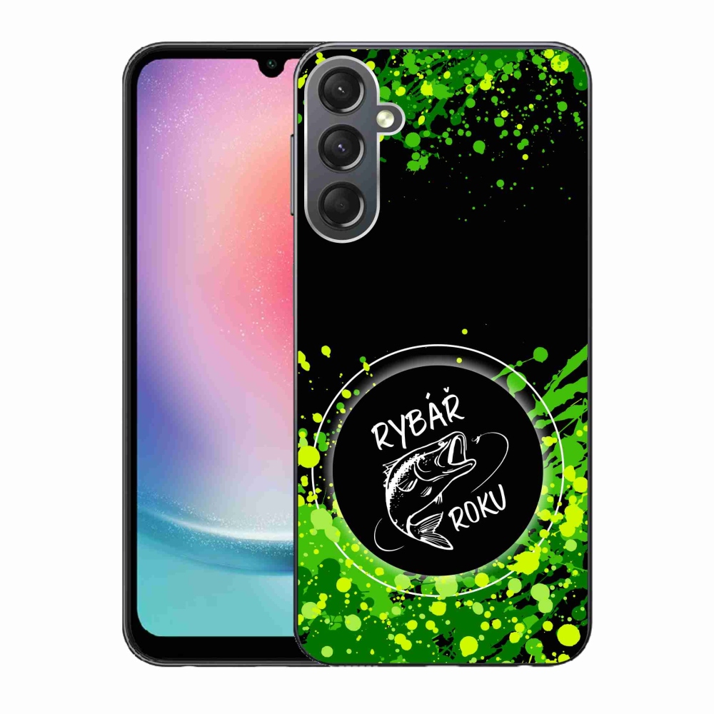 Gél borító mmCase Samsung Galaxy A24 készülékhez - Az év halászának fekete háttere