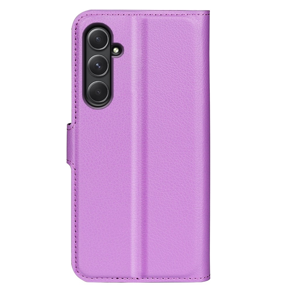 Litchi könyv tok Samsung Galaxy A55 5G - lila