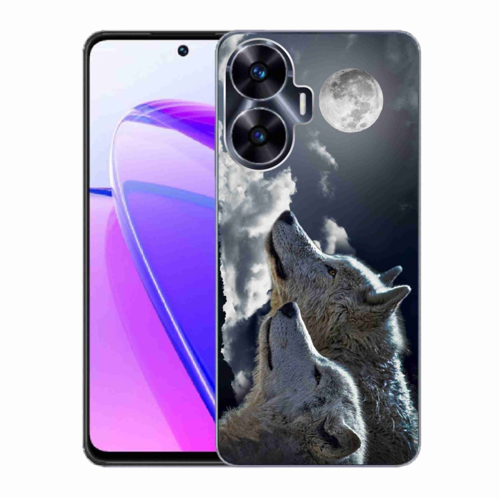 Gél borítás mmCase a Realme C55 készülékhez - farkasok